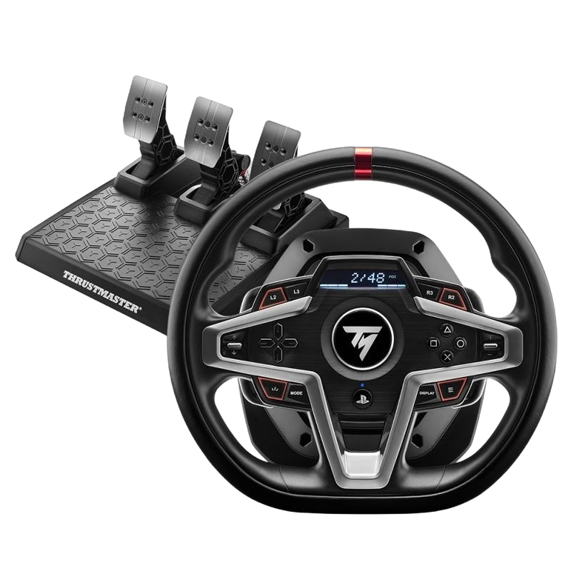 Thrustmaster Kierownica T248 dla PS5 PC hybrydowy symulator wyścigowy z 25 przyciskami Thrustmaster Kierownica T248 dla PS5 PC hybrydowy symulator wyścigowy z 25 przyciskami