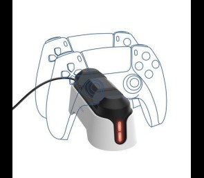 Trust Stacja ładująca GXT228 2xPAD PS5 podwójna czarno-biała