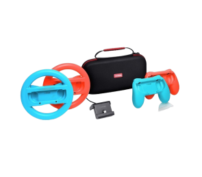 Zestaw Trust GXT-1249 7-in-1 do Nintendo Switch niebieski czerwony czarny