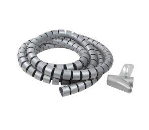 Opaska spiralna do kabli LogiLink 2,5m 25mm srebrna z narzędziem