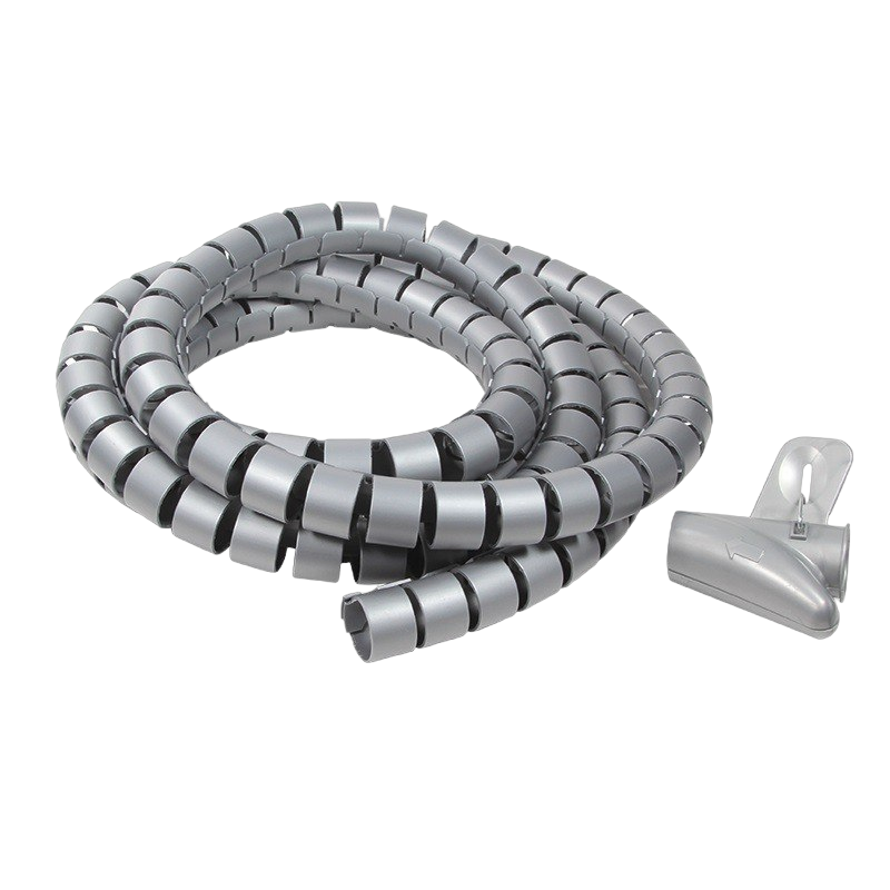 Opaska spiralna do kabli LogiLink 2,5m 25mm srebrna z narzędziem Opaska spiralna do kabli LogiLink 2,5m 25mm srebrna z narzędziem