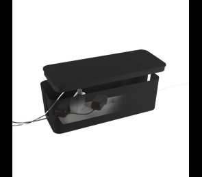 Organizer kabli LogiLink Cable Box czarny praktyczny pojemnik na kable