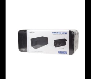Organizer kabli LogiLink Cable Box czarny praktyczny pojemnik na kable