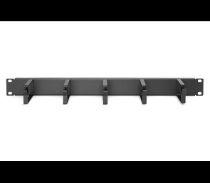 Organizer kablowy Digitus poziomy RING 19" 1U czarny z uchwytami