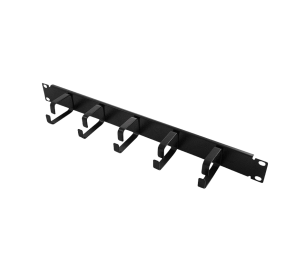Organizer okablowania 19' LogiLink 1U czarny z 5 uchwytami