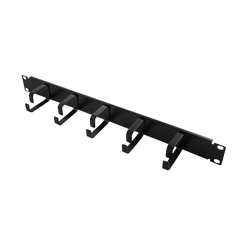 Organizer okablowania 19' LogiLink 1U czarny z 5 uchwytami Organizer okablowania 19' LogiLink 1U czarny z 5 uchwytami