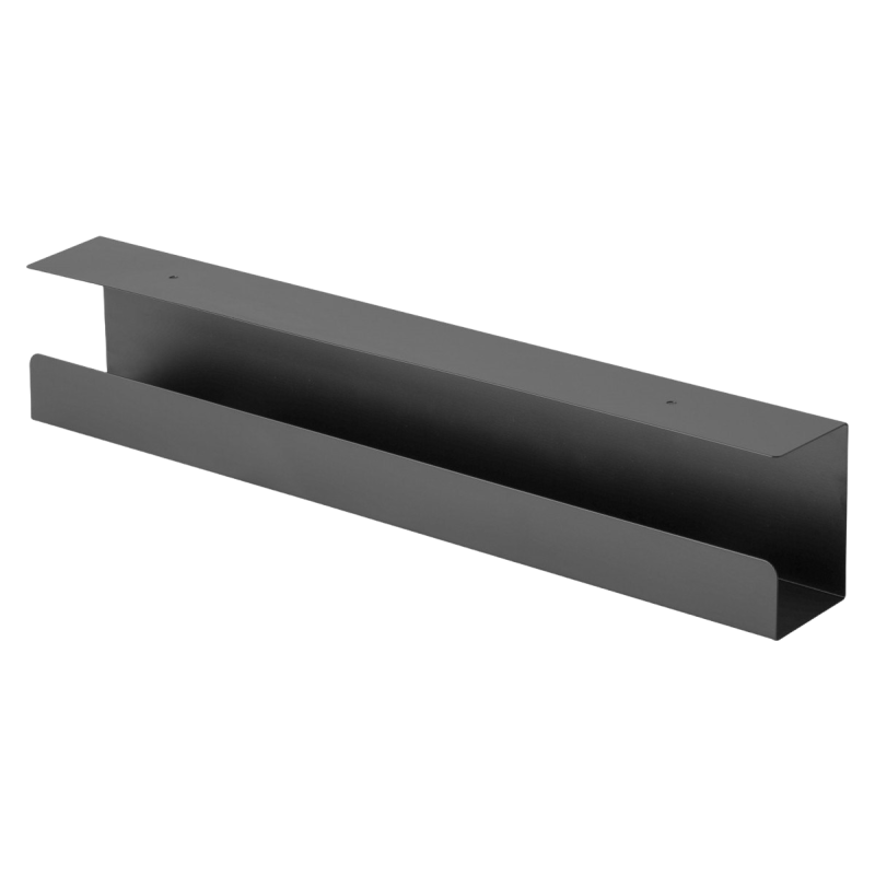 Uchwyt stalowy Digitus 60 cm do organizacji kabli pod biurkiem czarny Uchwyt stalowy Digitus 60 cm do organizacji kabli pod biurkiem czarny