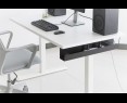 Uchwyt stalowy Digitus 60 cm do organizacji kabli pod biurkiem czarny Uchwyt stalowy Digitus 60 cm do organizacji kabli pod biurkiem czarny