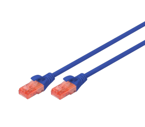 Digitus Patch cord U/UTP CAT 6 2m niebieski kabel sieciowy z RJ45