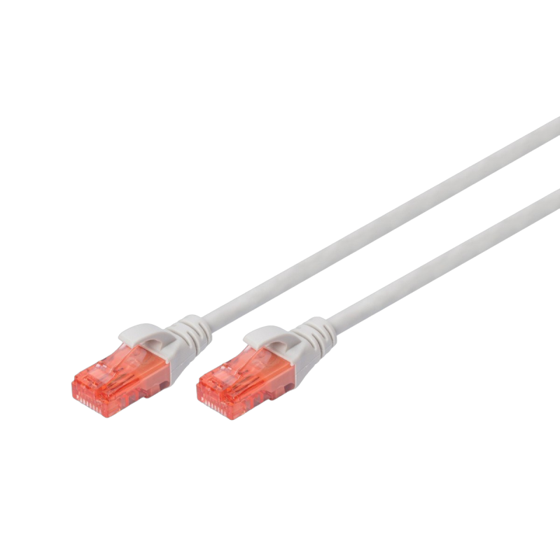 Digitus Patch cord U/UTP CAT 6 PVC 3m szary wydajny kabel sieciowy RJ45 Digitus Patch cord U/UTP CAT 6 PVC 3m szary wydajny kabel sieciowy RJ45