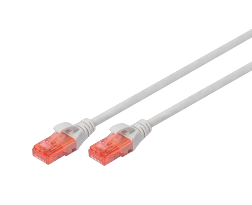 Digitus Patch cord U/UTP CAT 6 PVC 3m szary wydajny kabel sieciowy RJ45