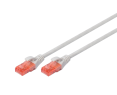 Digitus Patch cord U/UTP CAT 6 PVC 3m szary wydajny kabel sieciowy RJ45 Digitus Patch cord U/UTP CAT 6 PVC 3m szary wydajny kabel sieciowy RJ45