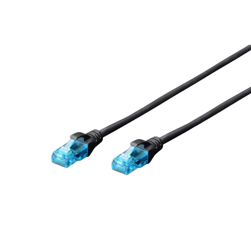 Digitus Patch cord U/UTP kat.5e 5m czarny do sieci komputerowej Digitus Patch cord U/UTP kat.5e 5m czarny do sieci komputerowej