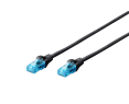 Digitus Patch cord U/UTP kat.5e 5m czarny do sieci komputerowej Digitus Patch cord U/UTP kat.5e 5m czarny do sieci komputerowej