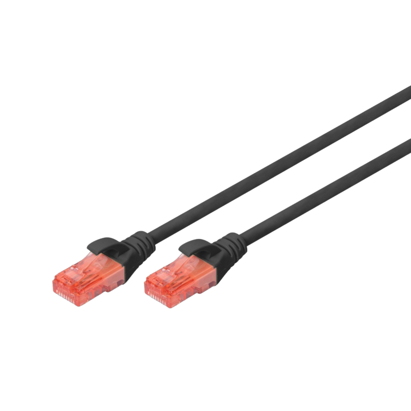 Kabel Digitus Patch cord U/UTP CAT 6 2m czarny wydajny do LAN Kabel Digitus Patch cord U/UTP CAT 6 2m czarny wydajny do LAN