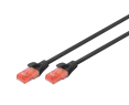 Kabel Digitus Patch cord U/UTP CAT 6 2m czarny wydajny do LAN Kabel Digitus Patch cord U/UTP CAT 6 2m czarny wydajny do LAN