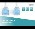 Kabel Digitus Patch cord U/UTP kat.5e 1m Biały sieciowy RJ45 Kabel Digitus Patch cord U/UTP kat.5e 1m Biały sieciowy RJ45