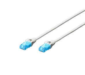 Kabel Digitus Patch cord U/UTP kat.5e 5m biały sieciowy RJ45