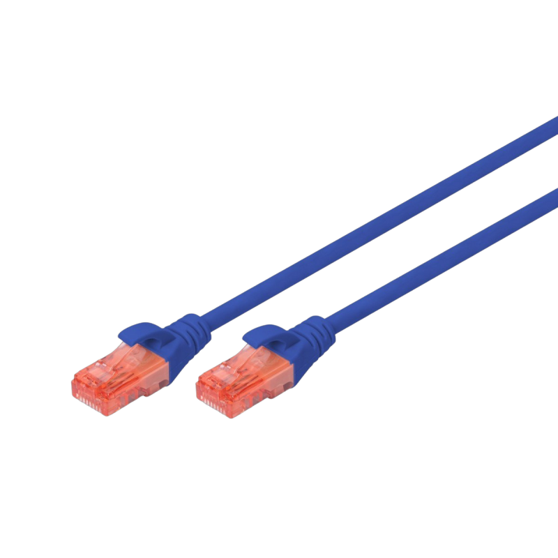 Kabel Digitus Patch cord U/UTP kat.6 PVC 3m niebieski sieciowy Kabel Digitus Patch cord U/UTP kat.6 PVC 3m niebieski sieciowy
