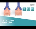 Kabel Digitus Patch cord U/UTP kat.6 PVC 3m niebieski sieciowy Kabel Digitus Patch cord U/UTP kat.6 PVC 3m niebieski sieciowy