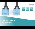 Kabel Digitus U/UTP kat.5e 1m czarny LAN do sieci Kabel Digitus U/UTP kat.5e 1m czarny LAN do sieci