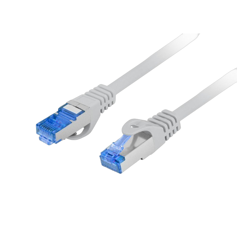 Kabel Lanberg Patchcord 1m CAT 6a S/FTP szary sieciowy Kabel Lanberg Patchcord 1m CAT 6a S/FTP szary sieciowy