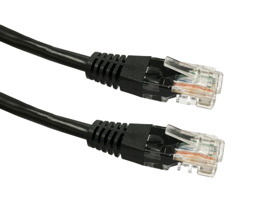 Kabel Patchcord TB CAT 6 RJ45 UTP 1m czarny sieciowy miedziany
