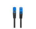 Lanberg Patchcord CAT 6a S/FTP 3m czarny kabel sieciowy Lanberg Patchcord CAT 6a S/FTP 3m czarny kabel sieciowy