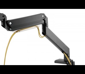 Ramię biurkowe Digitus 1xLCD max 35'' sprężyna gazowa 15kg ergonomic