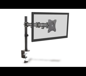 Stojak biurkowy Digitus 1xLCD uchylno-obrotowy 360 do 27'' czarny