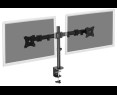 Stojak biurkowy Digitus podwójny 2xLCD max 27'' obrotowy 360° czarny Stojak biurkowy Digitus podwójny 2xLCD max 27'' obrotowy 360° czarny