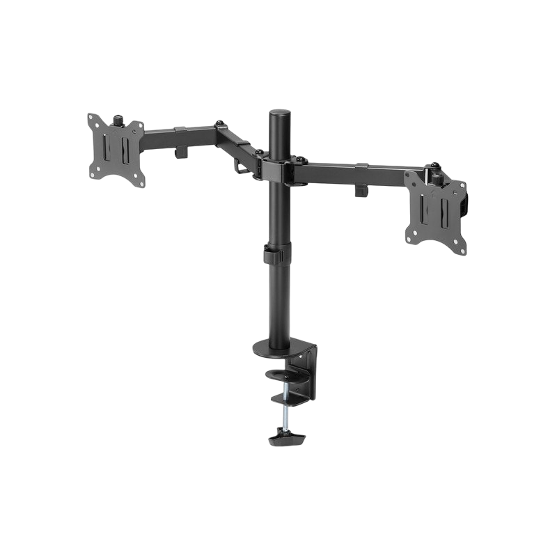 Uchwyt biurkowy Digitus 2xLCD 32 max. obrotowy czarny ergonomiczny Uchwyt biurkowy Digitus 2xLCD 32 max. obrotowy czarny ergonomiczny