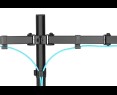 Uchwyt biurkowy Digitus 2xLCD 32 max. obrotowy czarny ergonomiczny Uchwyt biurkowy Digitus 2xLCD 32 max. obrotowy czarny ergonomiczny