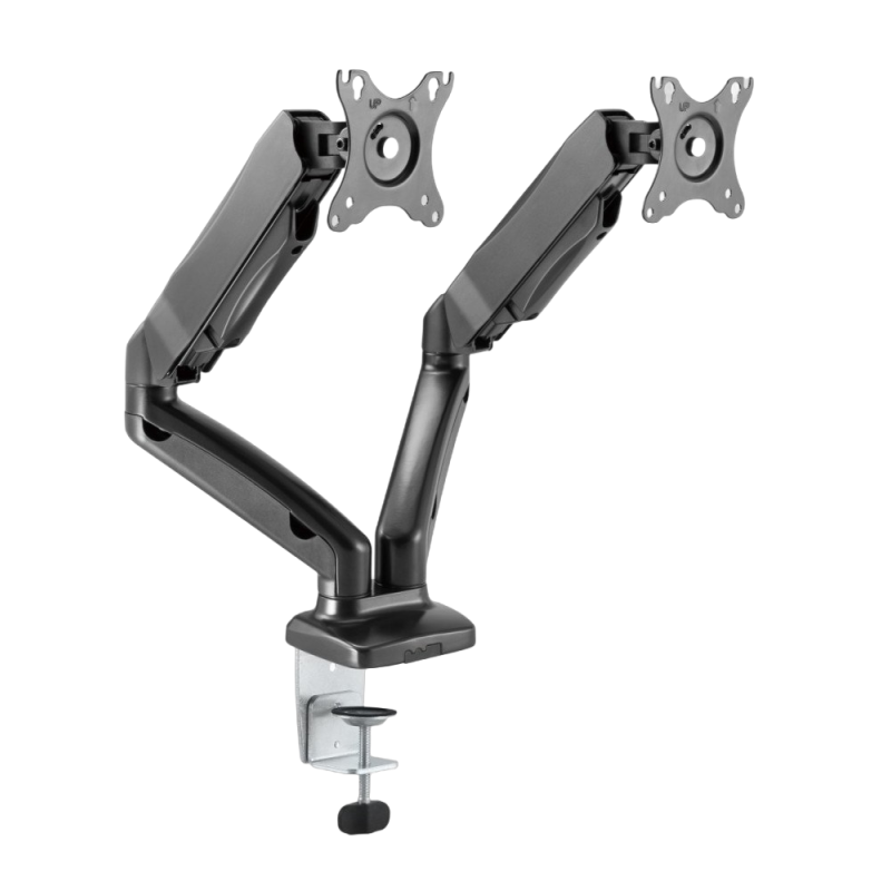 Uchwyt na dwa monitory IcyBox IB-MS304-T do 32 cali biurkowy ergonomiczny Uchwyt na dwa monitory IcyBox IB-MS304-T do 32 cali biurkowy ergonomiczny
