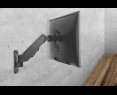 Uchwyt ścienny Digitus 1xLCD do monitorów 17-32" z gazową sprężyną Uchwyt ścienny Digitus 1xLCD do monitorów 17-32" z gazową sprężyną
