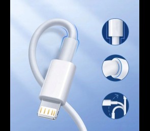 Kabel do ładowania iPhone iPad USB-C Lightning 1m transfer danych biały