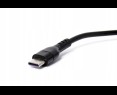 Kabel do ładowania smartfona tabletu USB USB-C czarny spiralny sprężynowy