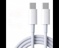 Kabel do ładowania smartfona tabletu USB-C USB-C 1m biały transfer danych Kabel do ładowania smartfona tabletu USB-C USB-C 1m biały transfer danych