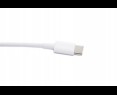 Kabel do ładowania smartfona tabletu USB-C USB-C 1m biały transfer danych Kabel do ładowania smartfona tabletu USB-C USB-C 1m biały transfer danych
