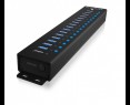 Hub IcyBox IB-HUB1717 17 portowy USB 3.2 Gen 1 z zasilaczem 96W Hub IcyBox IB-HUB1717 17 portowy USB 3.2 Gen 1 z zasilaczem 96W