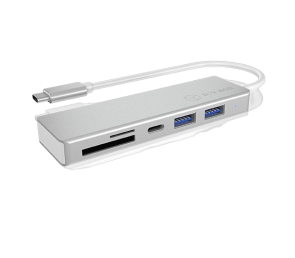 HUB USB IcyBox 3.0 typu C z 3 portami i czytnikiem kart pamięci