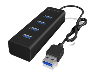 Hub USB IcyBox IB-HUB1409-U3 4 portowy szybki USB 3.0