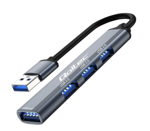 Hub USB Qoltec adapter 4w1 z USB 3.0 i 3 portami USB 2.0