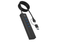 IcyBox Hub IB-HUB1737-C3 7-Port USB 3.2 Gen 1 z Type-C i Type-A IcyBox Hub IB-HUB1737-C3 7-Port USB 3.2 Gen 1 z Type-C i Type-A