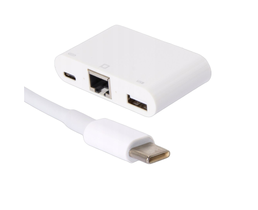 Kabel adapter przejściówka USB-C - RJ-45 LAN USB USB-C do smartfona laptopa
