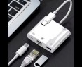 Kabel adapter przejściówka USB-C - RJ-45 LAN USB USB-C do smartfona laptopa Kabel adapter przejściówka USB-C - RJ-45 LAN USB USB-C do smartfona laptopa