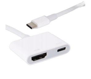 Kabel adapter przejściówka USB-C DO HDMI+USB-C 4K do laptopa smartfona