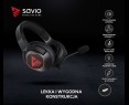 Słuchawki Gamingowe SAVIO Vertigo 7.1 USB z mikrofonem nauszne Słuchawki Gamingowe SAVIO Vertigo 7.1 USB z mikrofonem nauszne