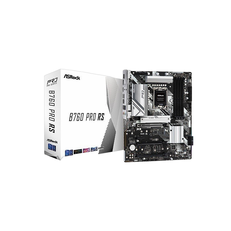 Płyta główna ASRock B760 Pro RS ATX DDR5 LGA1700 HDMI DP eDP wydajna Płyta główna ASRock B760 Pro RS ATX DDR5 LGA1700 HDMI DP eDP wydajna