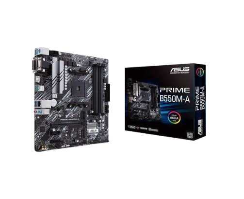 Płyta główna Asus PRIME B550M-A AM4 mATX z RGB 4DDR4 DVI-D HDMI M.2